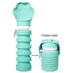 Collapsible and Foldable Portable Silicone Pet Water Bottle - GreenFur