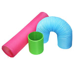 Collapsible Interactive Flexible Portable Premium PP Cat Tunnel - GreenFur