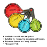 Collapsible Pet Food Measuring Cups Dog Measuring Spoons - GreenFur