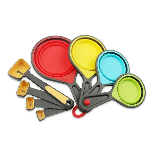 Collapsible Pet Food Measuring Cups Dog Measuring Spoons - GreenFur