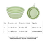 Collapsible TPE Dog Travel Bowl with Carabiner - GreenFur