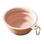 Collapsible TPE Dog Travel Bowl with Carabiner - GreenFur