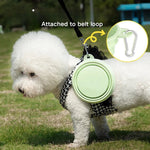 Collapsible TPE Dog Travel Bowl with Carabiner - GreenFur