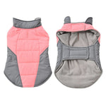 Color - Block Reflective Padded Dog Coat with Fleece Lining - GreenFur