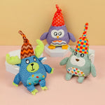 Colorful Animal Plush BB Squeaky Toy for Dogs - GreenFur