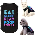 Colorful Breathable Cotton T-shirt for Small Dogs - GreenFur