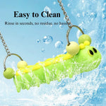 Colorful Caterpillar Parrot Swing Toy PLA Bird Perch Platform Accessory - GreenFur