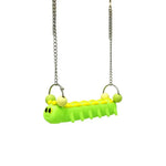 Colorful Caterpillar Parrot Swing Toy PLA Bird Perch Platform Accessory - GreenFur