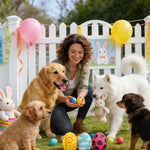 Colorful Egg - Shaped Chewable Pet Latex Toy - GreenFur