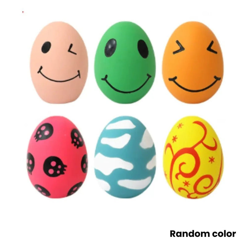 Colorful Egg - Shaped Chewable Pet Latex Toy - GreenFur