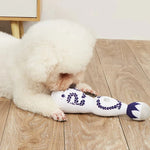Colorful Enamel Bottle Shaped Plush Squeaky Pet Toy - GreenFur