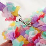Colorful Floral Pet Harness and Leash Set for Small and Medium Breeds - GreenFur