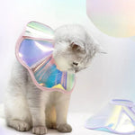 Colorful Flower PVC Pet Elizabeth Collar Dog Cat Bite Lick Protection Neck - GreenFur