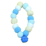 Colorful Fluffy Pom - Poms Plush Pet Collar with Bell - GreenFur