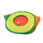 Colorful Foldable Cat Hideouts Play House Cat Tunnel with Ball - GreenFur