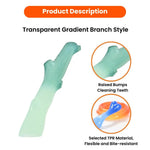 Colorful Gradient Collection Durable Branch Style TPR Dog Toy - GreenFur