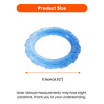 Colorful Gradient Collection Transparent Durable TPR Ring Dog Toy - GreenFur