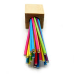 Colorful Hanging Bird Perch with Chewable Paper Sticks - GreenFur
