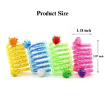 Colorful Interactive Play Cat Toy Flexible Spring Tube - GreenFur