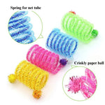 Colorful Interactive Play Cat Toy Flexible Spring Tube - GreenFur