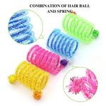 Colorful Interactive Play Cat Toy Flexible Spring Tube - GreenFur