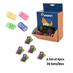 Colorful Plastic Interactive Self - playing Cat Spring Toy - GreenFur