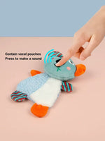 Colorful Plush Crinkle and Squeak Pet Toy for Dogs and Cats - GreenFur