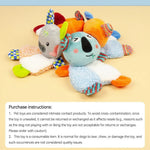 Colorful Plush Crinkle and Squeak Pet Toy for Dogs and Cats - GreenFur