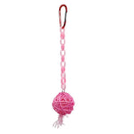 Colorful Rattan Ball Bird Chew Toy - GreenFur