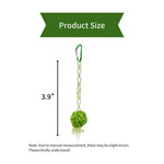Colorful Rattan Ball Bird Chew Toy - GreenFur