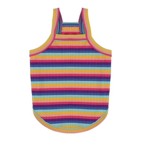 Colorful Striped Pet Tank Top for Dogs and Cats - GreenFur