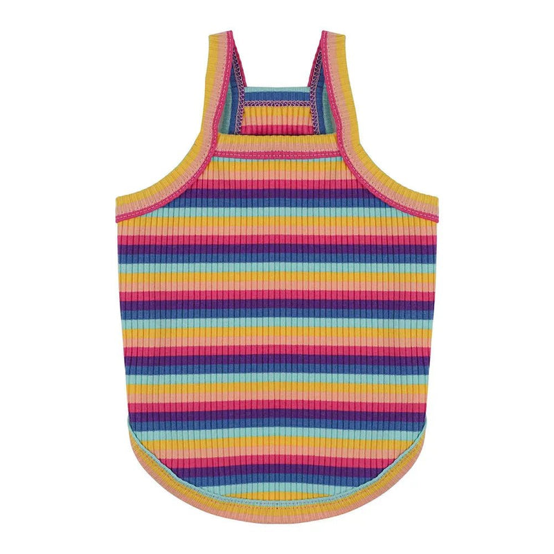 Colorful Striped Pet Tank Top for Dogs and Cats - GreenFur