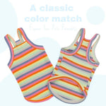 Colorful Striped Pet Tank Top for Dogs and Cats - GreenFur