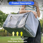 Comfortable Breathable Foldable Large Capacity Pet Backpack - GreenFur