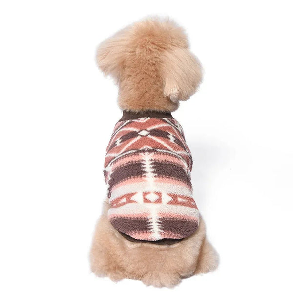 Comfortable Elastic Plush Pet Sweatshirt with Vintage Print for Dogs - GreenFur