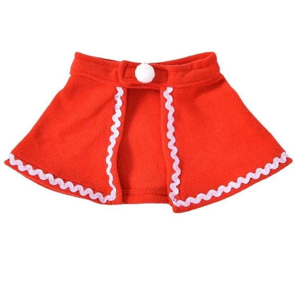 Comfortable Fabric Christmas Dog Cloak Cape for Pet Walking and Christmas Party - GreenFur