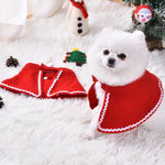 Comfortable Fabric Christmas Dog Cloak Cape for Pet Walking and Christmas Party - GreenFur