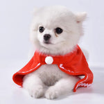 Comfortable Fabric Christmas Dog Cloak Cape for Pet Walking and Christmas Party - GreenFur