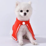 Comfortable Fabric Christmas Dog Cloak Cape for Pet Walking and Christmas Party - GreenFur