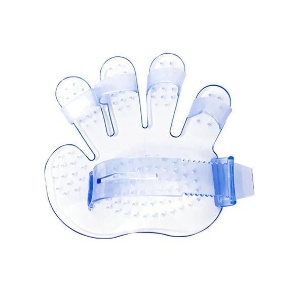 Comfortable Flexible Five Finger Shape Pet Bath Glove - GreenFur