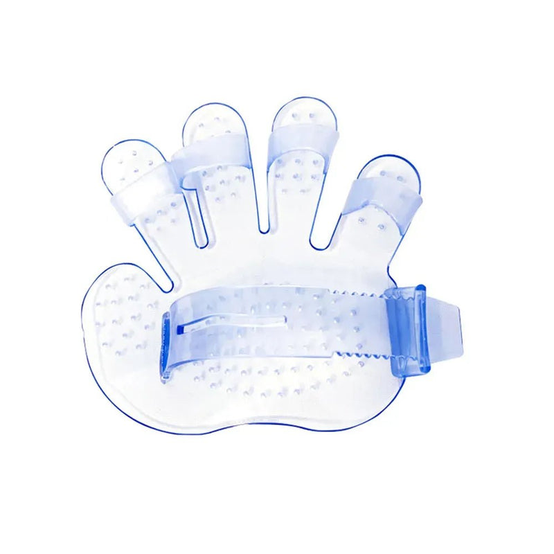 Comfortable Flexible Five Finger Shape Pet Bath Glove - GreenFur