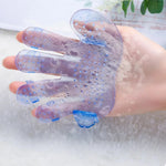 Comfortable Flexible Five Finger Shape Pet Bath Glove - GreenFur