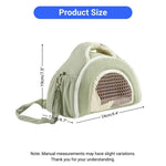 Comfortable Outdoor Warm Small Pet Carrier Bag - GreenFur