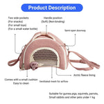 Comfortable Outdoor Warm Small Pet Carrier Bag - GreenFur