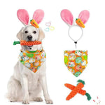 Comfortable Soft Rabbit Shape Pet Easter Party Clothes Set - GreenFur