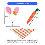 Comfortable Soft Rabbit Shape Pet Easter Party Clothes Set - GreenFur