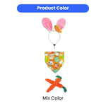 Comfortable Soft Rabbit Shape Pet Easter Party Clothes Set - GreenFur