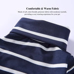 Comfortable Striped Dog Pajamas with High Neck - GreenFur