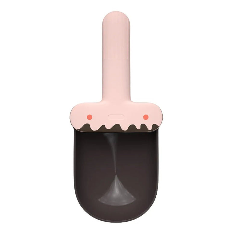 Compact Design Pet Food Scoop with Hidden Can Spoon - GreenFur