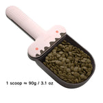 Compact Design Pet Food Scoop with Hidden Can Spoon - GreenFur